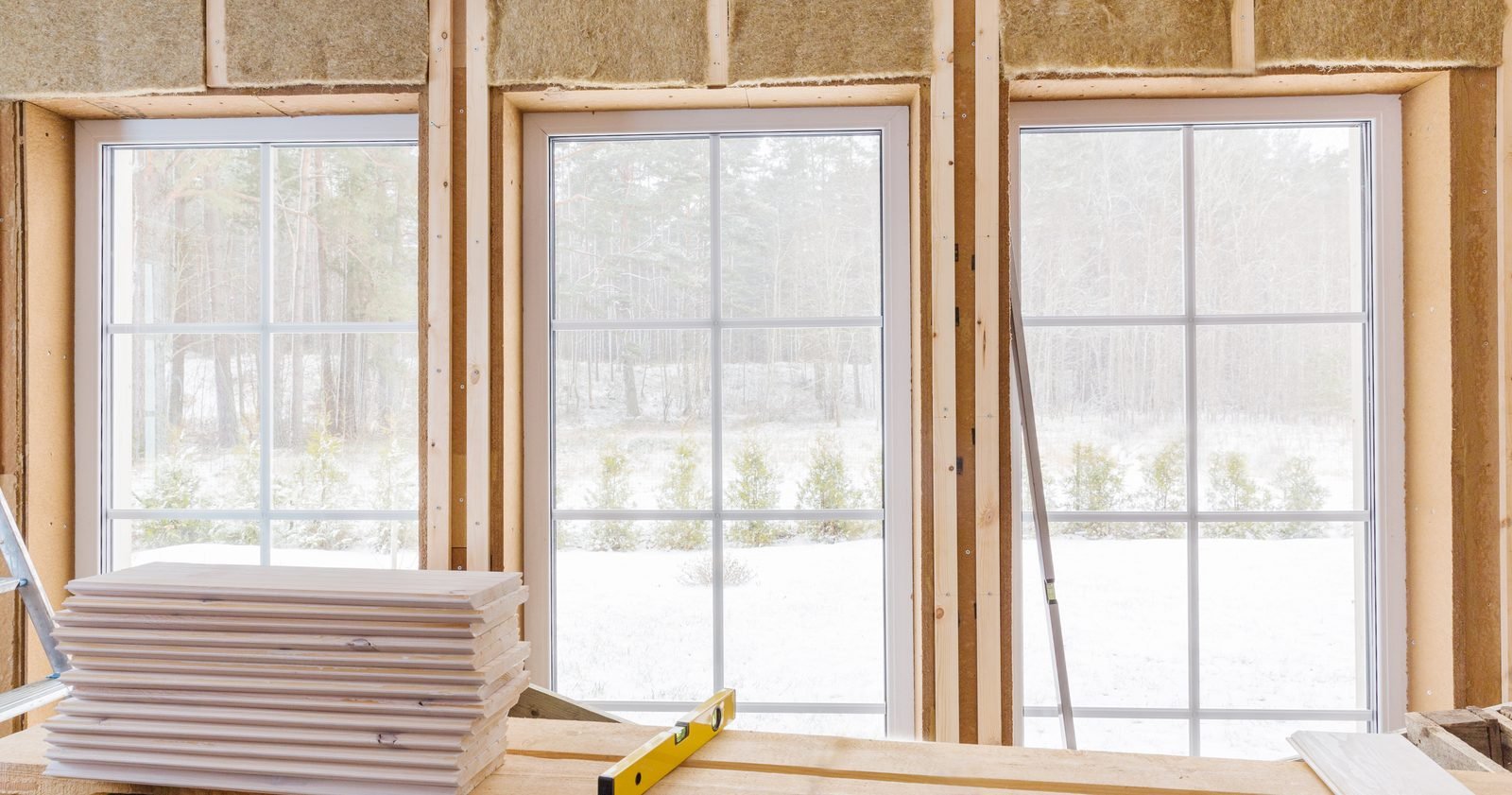 Rough-in framing around new window openings